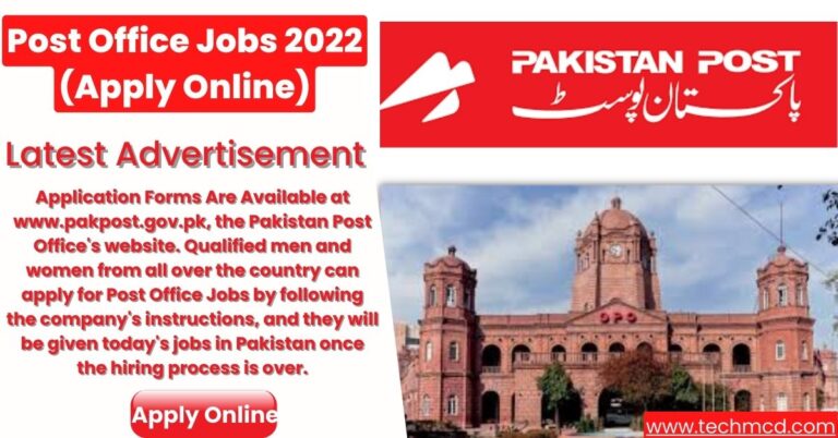 Post Office Jobs 2022 (Apply Online)-Latest Career Opportunities