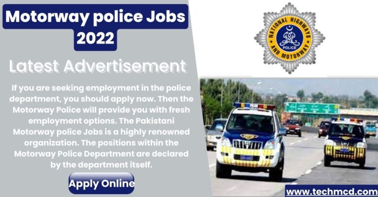 Motorway police Jobs 2022 (Application Form)