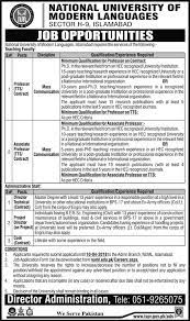 NUML Jobs 2022-Latest Career Opportunities