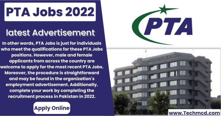 PTA Jobs 2022 (Apply Online)-Latest Career Opportunities