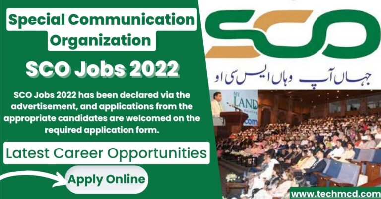 SCO Jobs 2022 (Apply Online)-Latest Career Opportunities