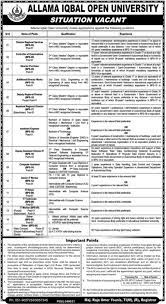 AIOU Jobs 2022 (Last Date To Apply)