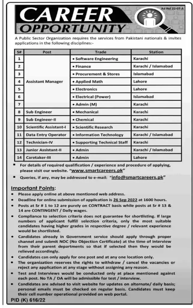 SUPARCO Jobs 2022-Latest Career Opportunities
