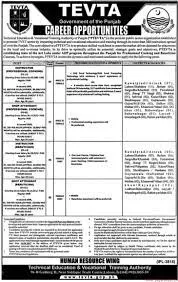 TEVTA Jobs 2022-Online Application Form